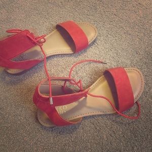Franco Sarto Red Sandals